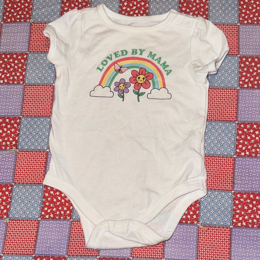 Garanimals White 'Loved by Mama' Bodysuit